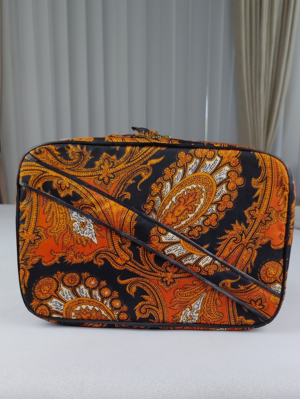 E B Vintage French Toiletry / Travel Organizer Bag.